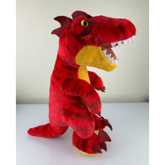 Build-a-Bear Red T-Rex Plush Stuffed Animal Dinosaur Claws Teeth Soft Toy - Picture 5 of 15